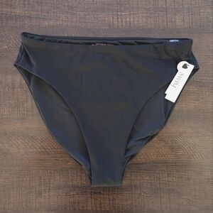Victoria's Secret Swim Bikini High Waist Full Coverage bottom. Black. Size L